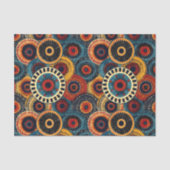 Papier Mousseline Design Motif ethnique africain élégant (Recto)