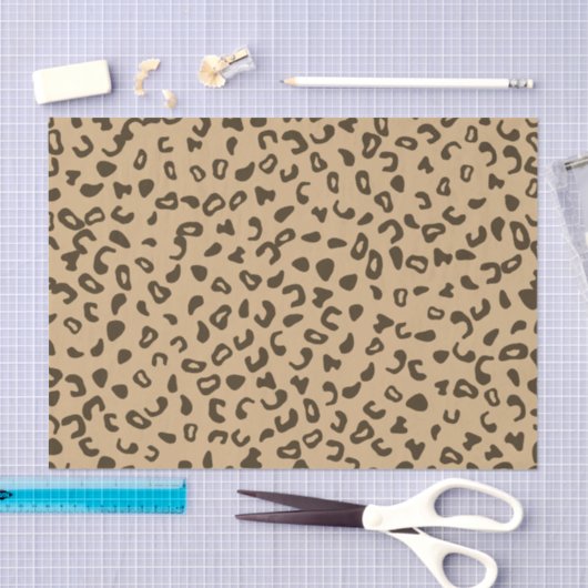 Papier Mousseline Design motif léopard (Artisanat)