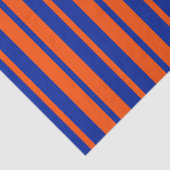 Papier Mousseline Design Motif Orange Blue (Détail)