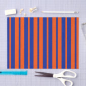 Papier Mousseline Design Motif Orange Blue (Artisanat)