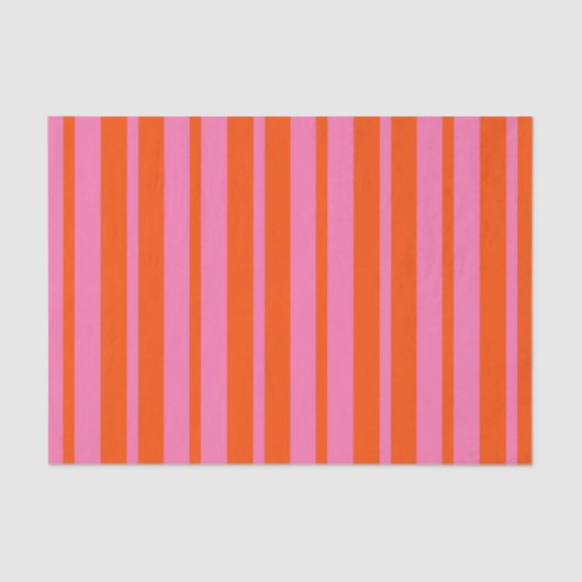 Papier Mousseline Design Motif Orange Rose (Recto)