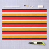 Papier Mousseline Design Motif Red Orange (Artisanat)