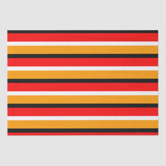 Papier Mousseline Design Motif Red Orange (Recto)