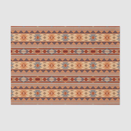 Papier Mousseline Design Motif Sud-Ouest Tan (Recto)