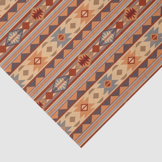 Papier Mousseline Design Motif Sud-Ouest Tan (Détail)