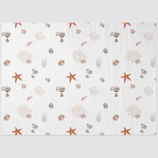 Papier Mousseline Design Ocean Breeze Series 1 (Recto)