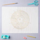 Papier Mousseline Design rose et or Steampunk Series 42 (Artisanat)