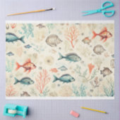 Papier Mousseline Design Sea Series 5 (Artisanat)