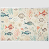 Papier Mousseline Design Sea Series 5 (Recto)