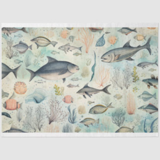 Papier Mousseline Design Sea Series 8