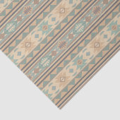 Papier Mousseline Design Sud-Ouest Vert Tan Brown (Détail)