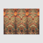 Papier Mousseline Design textile indien antique (Recto)
