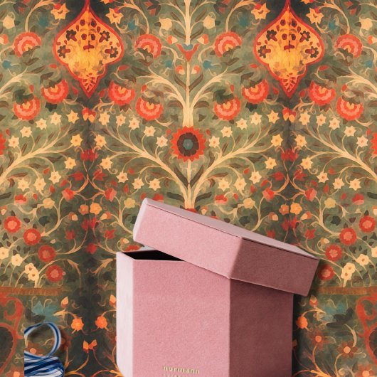 Papier Mousseline Design textile indien antique