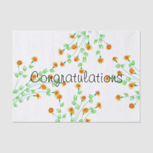 Papier Mousseline Designer Félicitations Tissue Paper