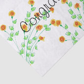 Papier Mousseline Designer Félicitations Tissue Paper (Détail)