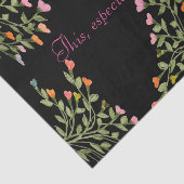 Papier Mousseline Designer Floral Heart (Détail)