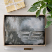 Papier Mousseline Desolate Urban Woman Blue Decoupage (Cadeau)