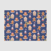 Papier Mousseline Desserts de Noël Papier Tissu (Recto)