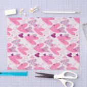 Papier Mousseline Dessin animé d'amour rose pour la Saint-Valentin (Artisanat)