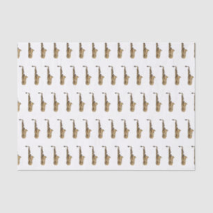 Papier Mousseline dessin animé saxophone