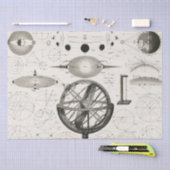 Papier Mousseline Dessin antique des sphères astrologiques Découpage (Artisanat)