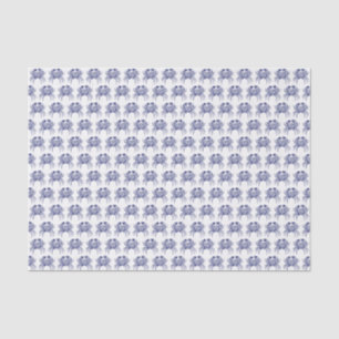Papier Mousseline Dessin Crabe Bleu Marine Vintage #1