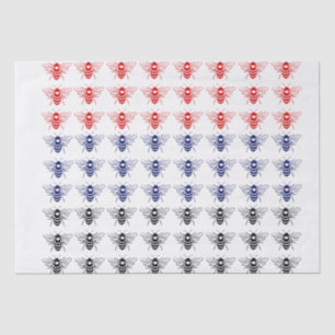 Papier Mousseline Dessin d'abeille bourdonnante 3 couleurs DIY #1