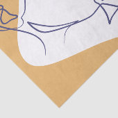 Papier Mousseline dessin d'art affiche d'une femme buvant du café (Détail)