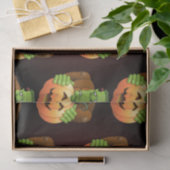 Papier Mousseline Dessin de Frankenstein Monster avec Citrouille (Cadeau)