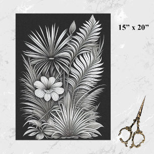 Papier Mousseline Dessin de la ligne blanche noire
