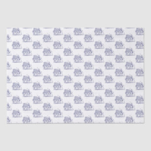 Papier Mousseline Dessin de match de polo stylisé vintage #1 bleu