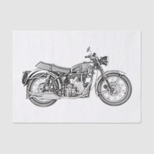 Papier Mousseline Dessin de moto Vélos 1952
