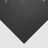 Papier Mousseline Dessin d'encre de chauve-souris effrayant, papier  (Détail)