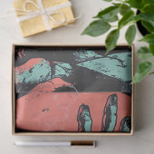 Papier Mousseline Dessin d'horreur Zombie Graveyard Découpage (Cadeau)