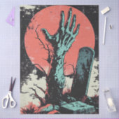 Papier Mousseline Dessin d'horreur Zombie Graveyard Découpage (Artisanat)