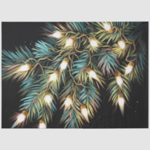 Papier Mousseline Dessin dur Pascal Chaîne de Noël Lumière