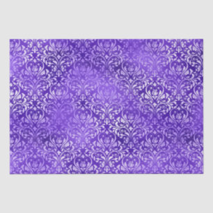 Papier Mousseline Dessin floral élégant damassé glamour pourpre