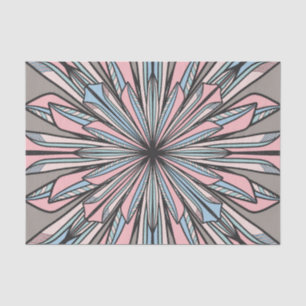 Papier Mousseline Dessin géométrique moderne gris rose Abstrait