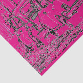 Papier Mousseline Dessin humoristique cool rose-chaud choquant petit (Détail)