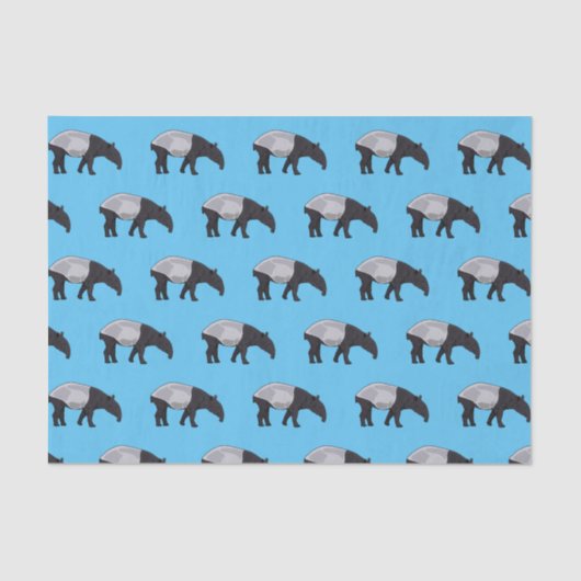 Papier Mousseline Dessin sur Tapir (Recto)