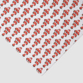 Papier Mousseline Dessin vintage de poisson-clown tropical (Détail)