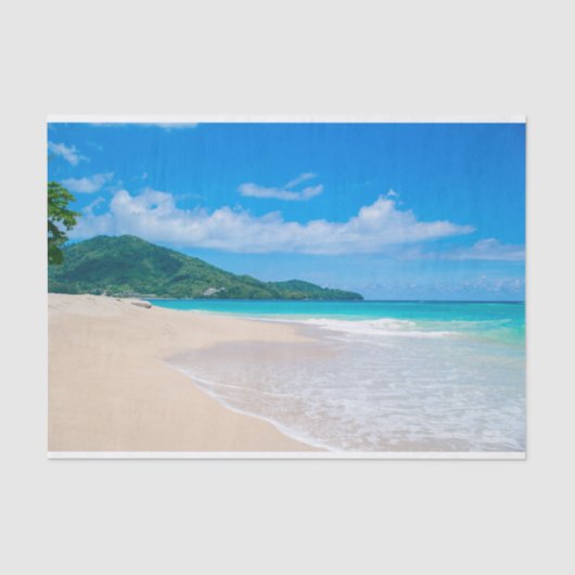 Papier Mousseline Destination tropicale Plage Pittoresque Photo (Recto)