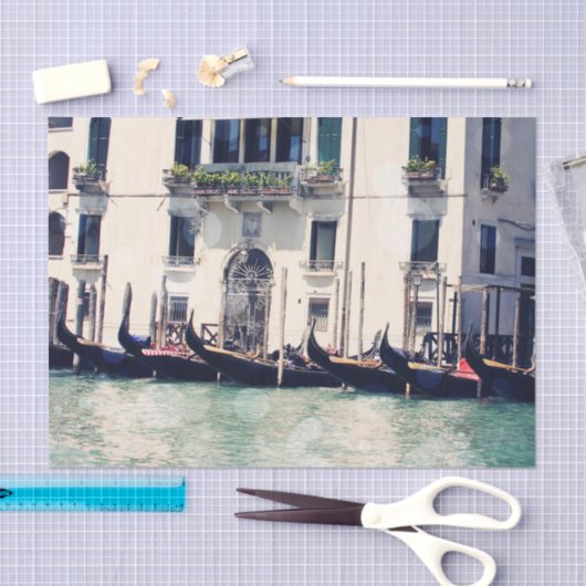 Papier Mousseline Destinations | Venice Waterfront Photo (Artisanat)