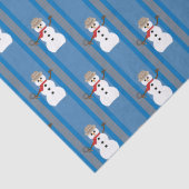 Papier Mousseline Détective de Snowman amusante et fantaisiste (Détail)