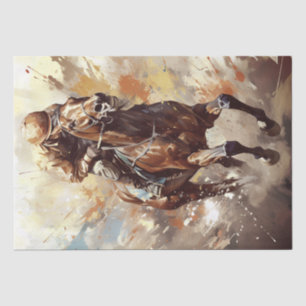 Papier Mousseline Détermination du Jockey du cheval de course