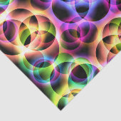 Papier Mousseline Deux bulles arc-en-ciel (Détail)