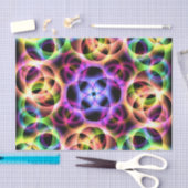 Papier Mousseline Deux bulles arc-en-ciel (Artisanat)