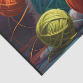 Papier Mousseline Deux chatons mignons avec des boules de fil (Détail)