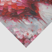 Papier Mousseline Deux Coeurs Abstraits Peindre Valentine Découpage (Détail)