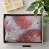 Papier Mousseline Deux Coeurs Abstraits Peindre Valentine Découpage (Cadeau)